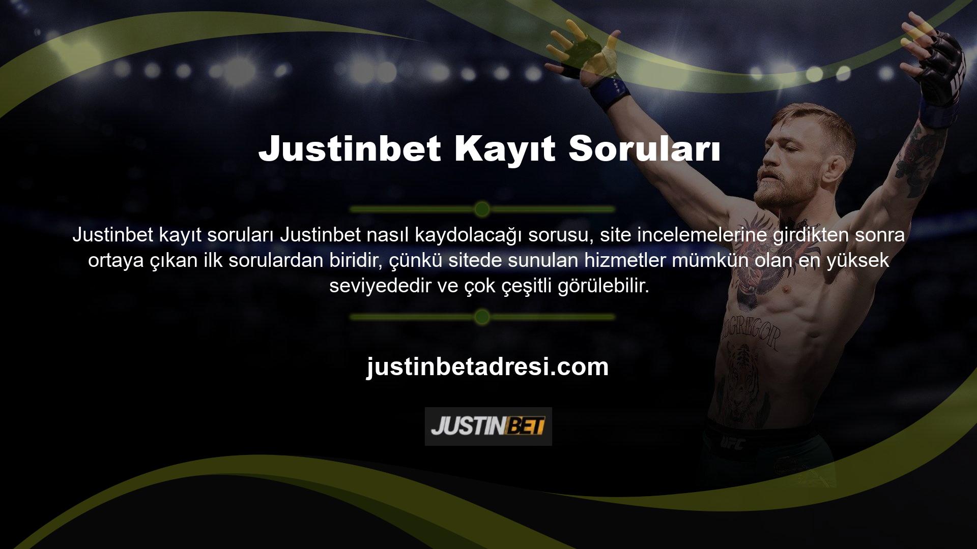 Justinbet Kayıt Prosedürü